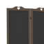 4 murs d'intimité pliables, 5,5 pi de hauteur, brun noyer avec tableau noir pour barrière de bureau, cloison de 67 po