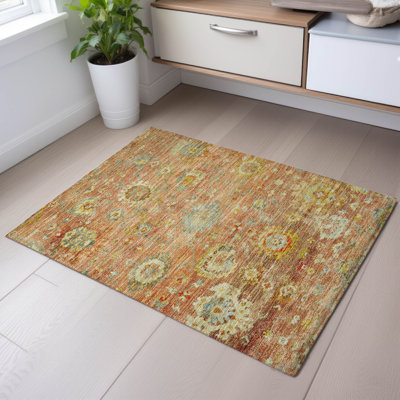 Premium Machine Washable Konopka AMF1107 Global Rug