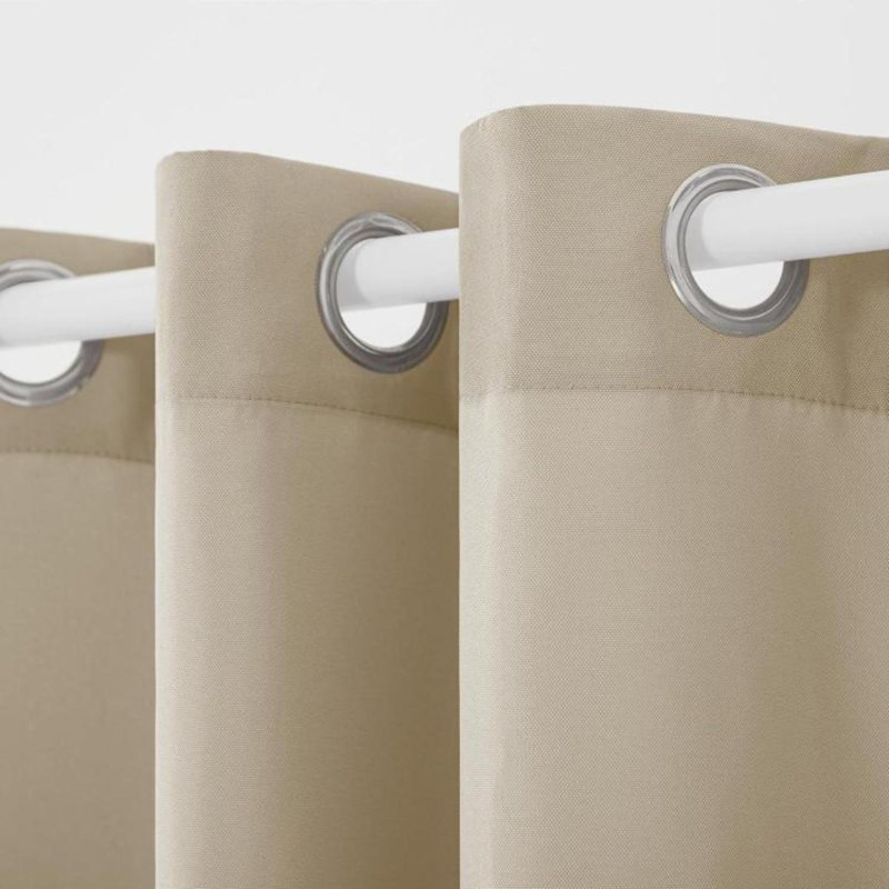 Les rideaux d'intérieur et d'extérieur Cabana, Taupe, L 52 po x L 63 po