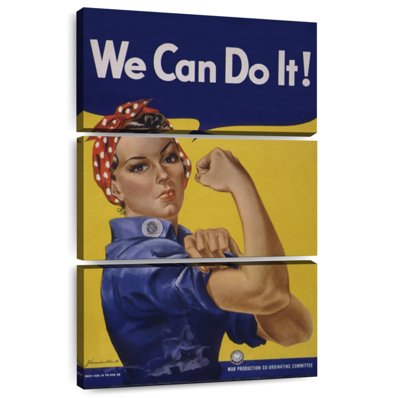 Tergel We Can Do It Feminism Quote, 45" H x 28" W