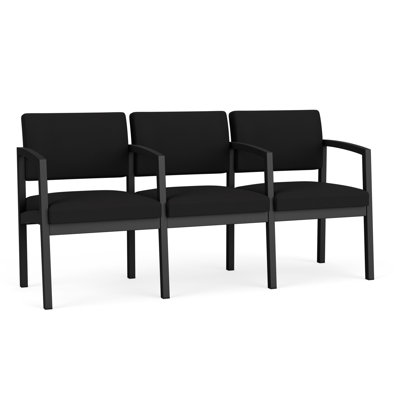 Lenox Steel Waiting Reception 3 Seat Tandem Seating Metal Frame