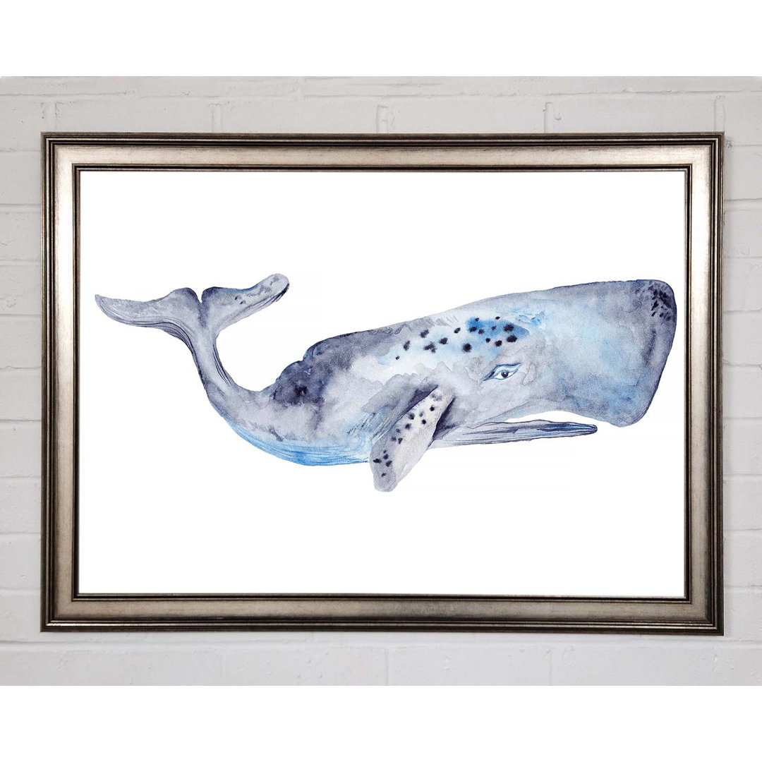 Gerahmtes Leinwandbild Whale