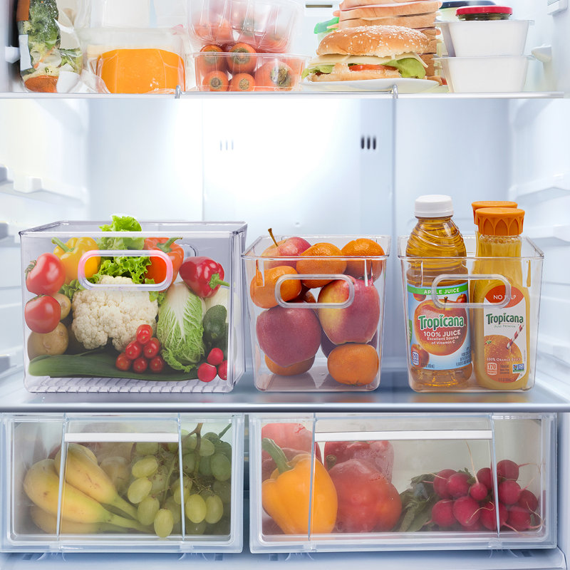 Grand réfrigérateur carré 2PK avec poignées