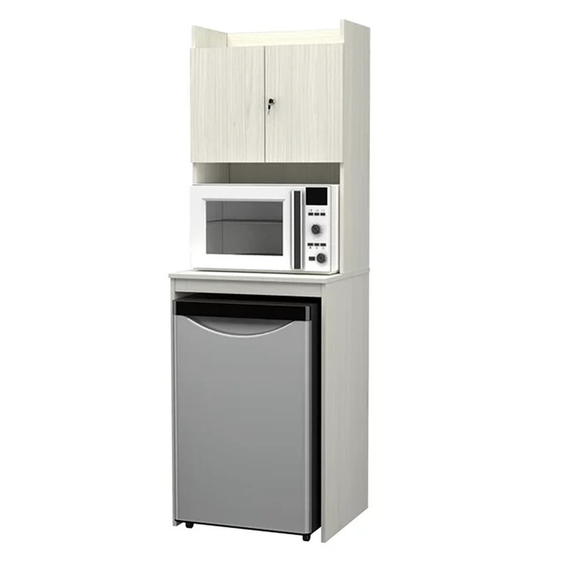 Nelms 72'' Kitchen Pantry, Washed Oak