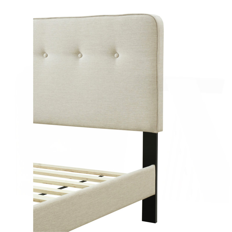 Grand lit tapissier dans une boîte avec USB, Grand lit
