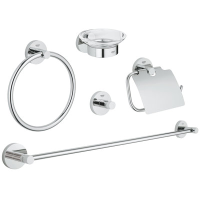 Essentials 5 - Piece Bathroom Hardware Set