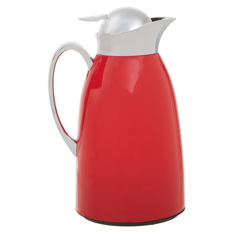 Whylie White Vacuum Jug, Red