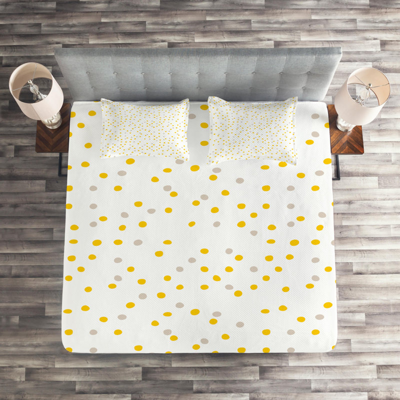 Modern & Contemporary Polyester Dots Coverlet