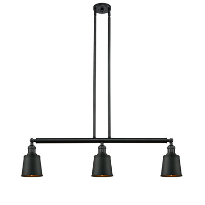 Luminaire suspendu linéaire à 3 lumières pour îlot de cuisine Shauna