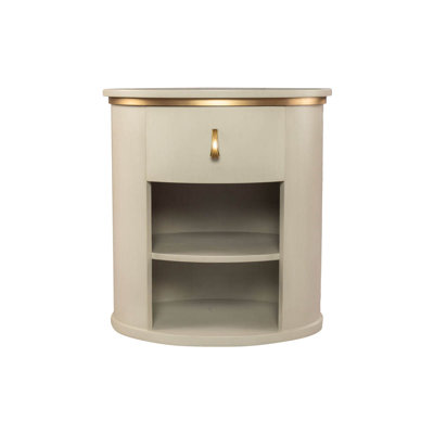 Aliyanah 60cm W Solid Wood Bedside Table