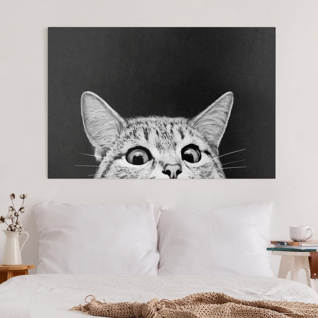 Leinwandbild Illustration Katze