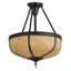 Arts And Crafts 3 - Light Semi Flush Mount