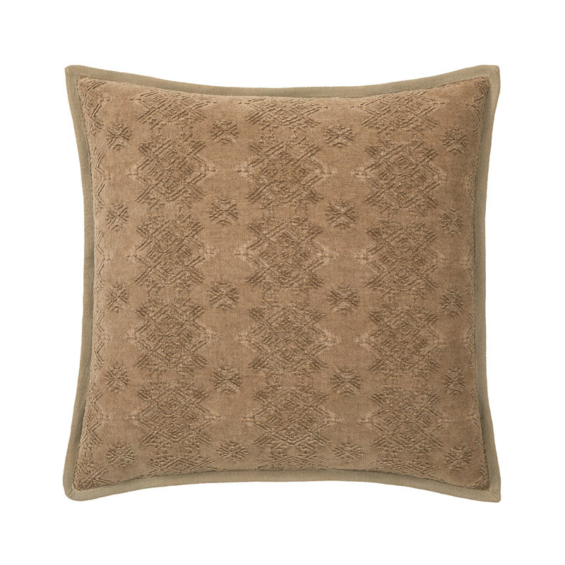 SYRACUSE Pillow Cover & Insert, Gold, Square 18"