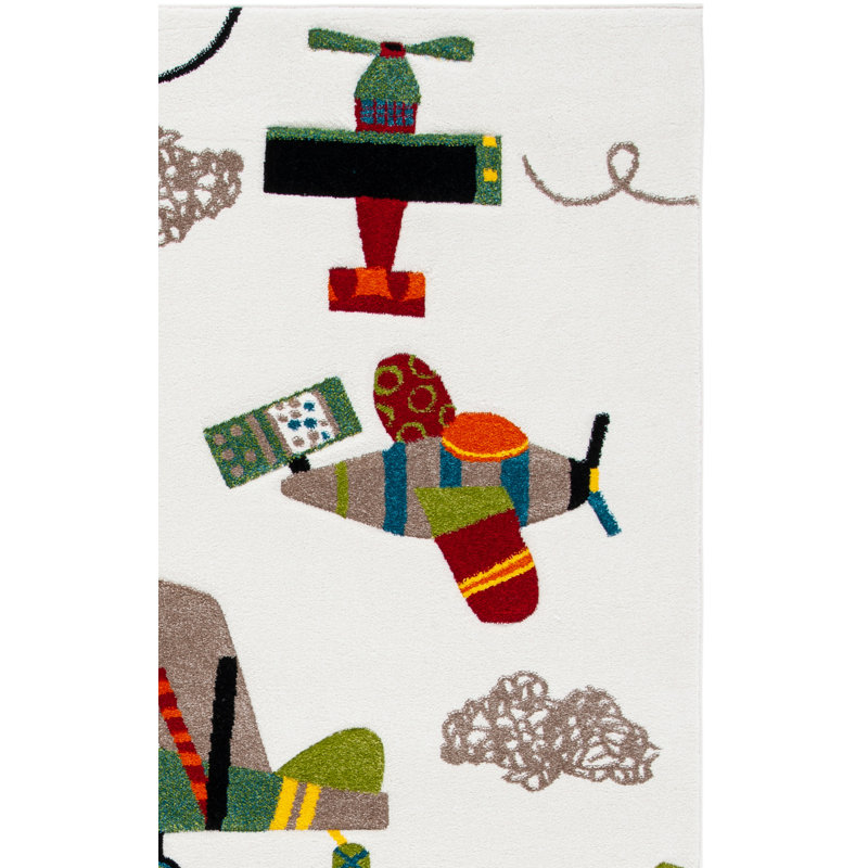 Colleen Kids 100 Performance Novelty Rug, Rectangle 4' x 6'