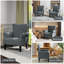 Allianah Linen Cheasterfield Armchair-263559181