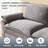 110" Modular Sectional Sofa With Ottoman, L Shaped 4-Seat Comfy Cloud Couches With Deep Seat, Dark Gray-1015294785-1015998263