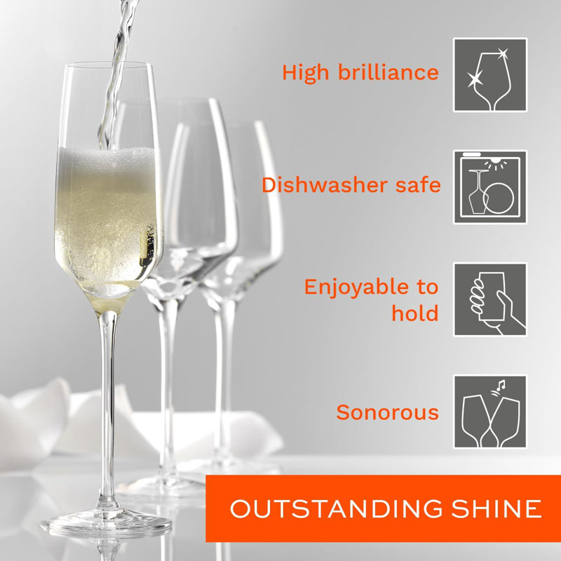 Stolzle Lausitz, Dereion - Champagne Glasses, 190ml