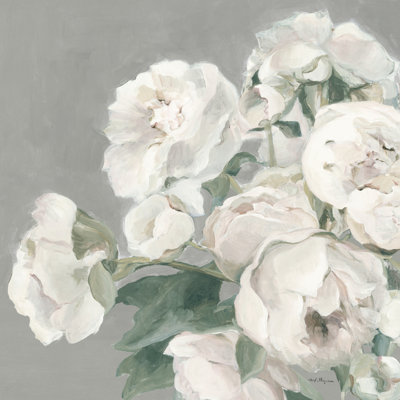 " Peonies On Gray "