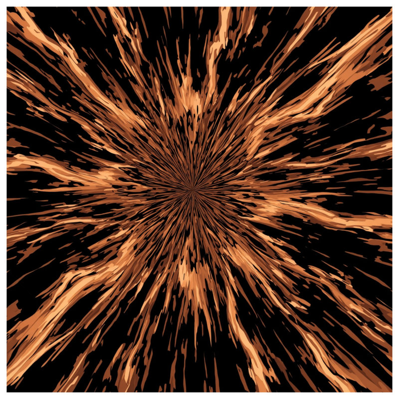 Bronze Radiating Burst Comforter, Twin
