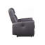 Fauteuil inclinable électrique brun en cuir fleur