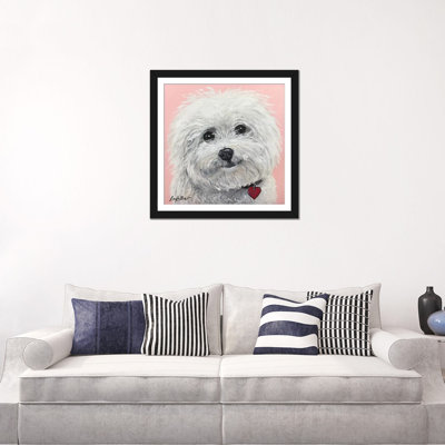 « bichon bichon frisé » par hippie hound studios, reproduction d’impression sur toile tendue