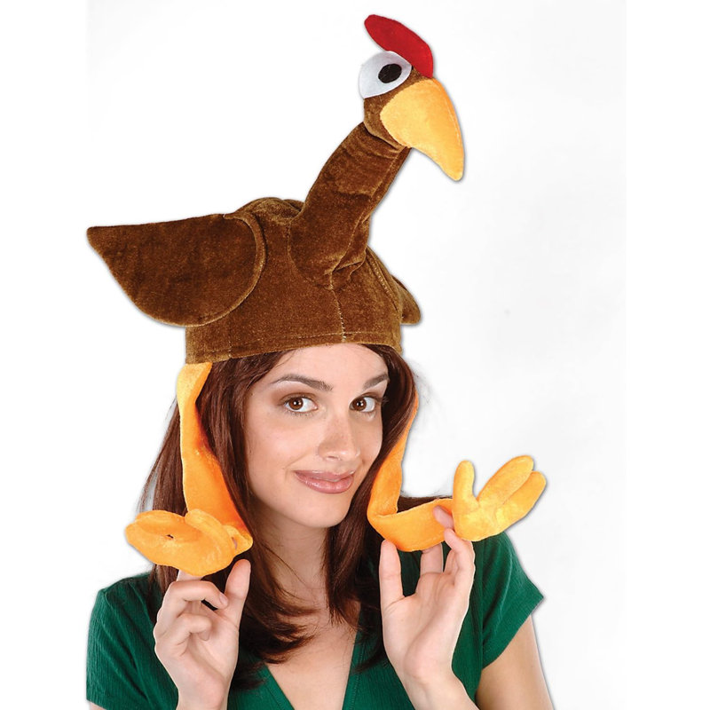 Accessoires de costume de fête de l'Action de grâce, chapeau de dindon Trot (1 / pqt) Pkg / 1