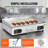 Commercial Electric Griddle, 2800W Countertop Half-Flat Top Grill, 122?-572? Adjustable Temp, 28.74X15.75X0.39In Stainless Steel Griddle Grill With 2 Shovels And 2 Brushes For Home Or Restaurant