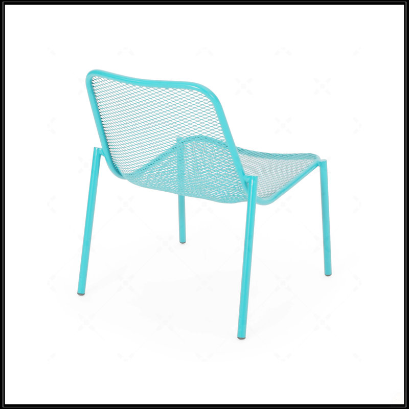 Chaise empilable polyvalente pour profiter du plein air et économiser de l'espace, Sarcelle