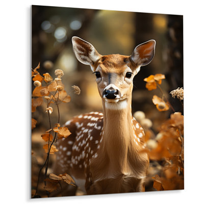 Deer Serene Grace Deer II - animaux, impression d'art mural en métal