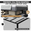 Base de lit tapissier grand format avec tête de lit, aucun sommier requis, rangement sous le lit 14 po-577732065-577732066