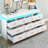 Commode 10 tiroirs l 70 po avec lumière DEL, prises, port USB et port Type-C-1518661577