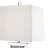 Tapered Shade Mirrored Table Lamp Silver-715108840