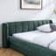 Queen Size Upholstered Bed Frame With Thick Fabric, Chenille Fabric Grounded Queen Size Platform Bed With Headboard And Solid Frame-886681235
