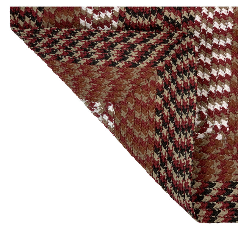 Tapis bourgogne tressé Vienne, Octogonal de 6 pi