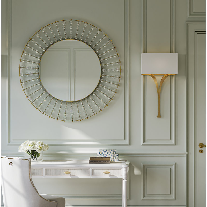 Calais Round Metal Wall Mirror