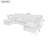 Double-Layer Cushion Modern Large U-Shaped Modular Sofa