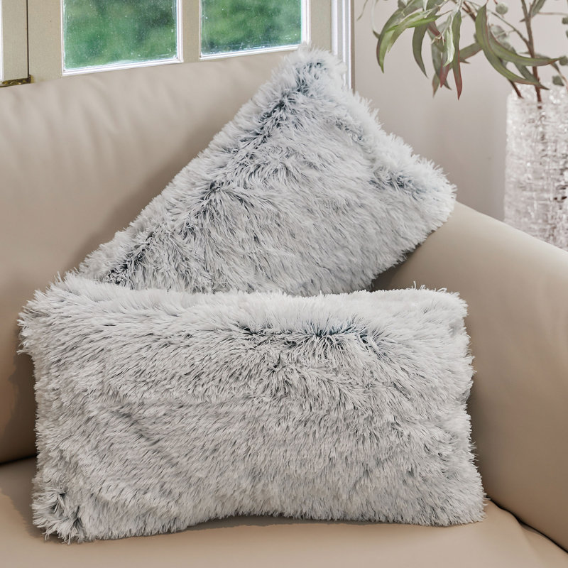 Coussins décoratifs Cheer, Bleu, Polyester, 12 x 20