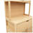 72" Tall Bamboo Storage Cabinet with Double Doors and Natural Finish