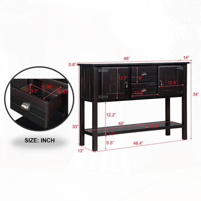 Abigailmarie 2 - Door Accent Cabinet, Espresso