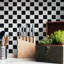 Metro Quad Checkerboard Glossy Blk and White 11-3/4" x 11-3/4" Porcelain Mosaic Floor and Wall Tile-1683871865