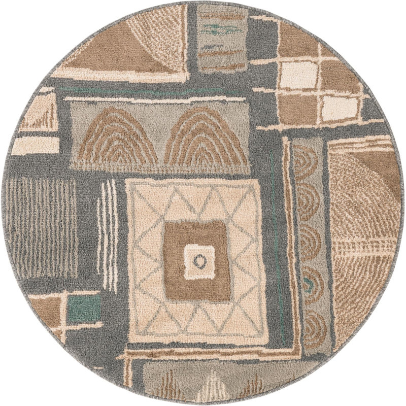 Tribal Telaya Rug, Round 4'1"