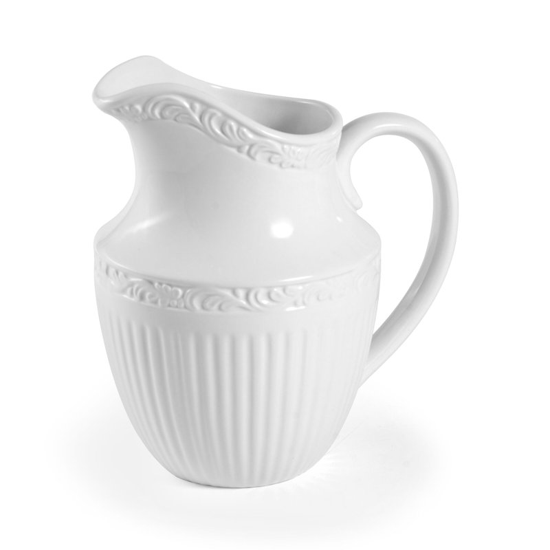 Mikasa Italian Countryside 43-Oz Pitcher, White