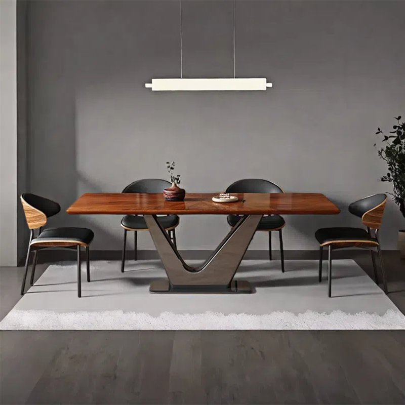 Modern simple dining table sets, 29.92"H x 55.11"L x 31.49"W