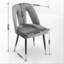 Chaises de salle à manger rembourrées en tissu Hecht-106460958