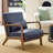 Jabarius Faux Leather Armchair-224800029