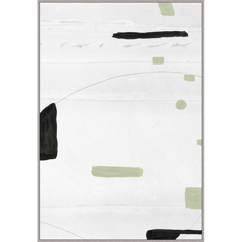 «Sage Scope 1» par Thom Filicia - peinture sur toile à cadre flottant