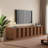 78 Inch Modern TV Stand, Wooden Media Console with Storage, Minimalist Entertainment Center for Living Room or Bedroom