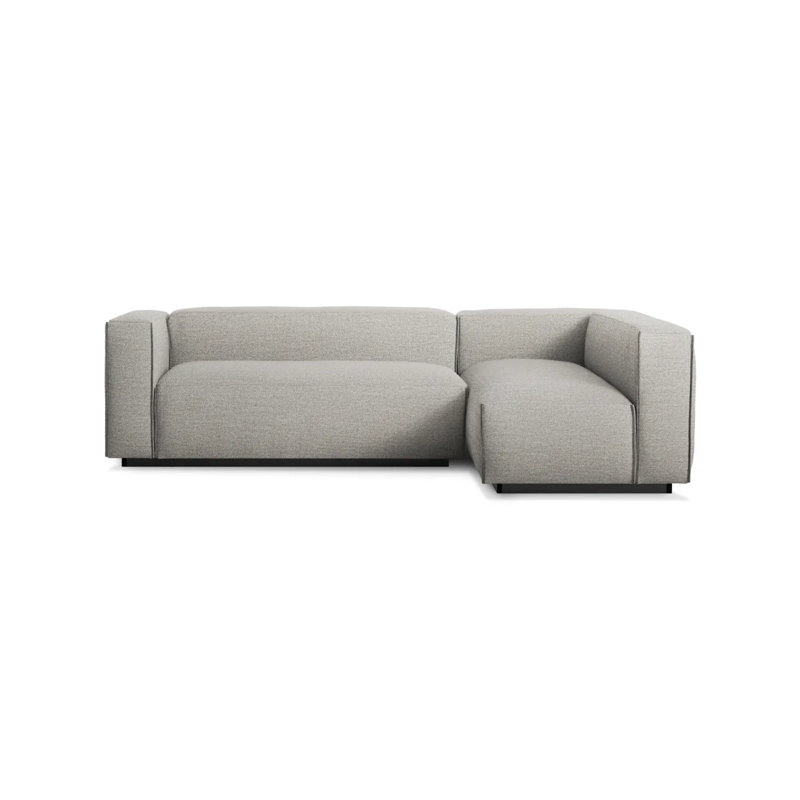 Cleon Modular Sectional, Maharam Meld in Panda, Left Hand Facing