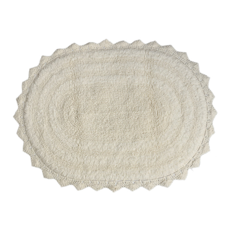 100% Cotton Bath Rug, Ivory