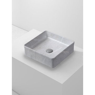 Ivy Bronx Condol 375mm L x 375mm W Ceramic Square Sink